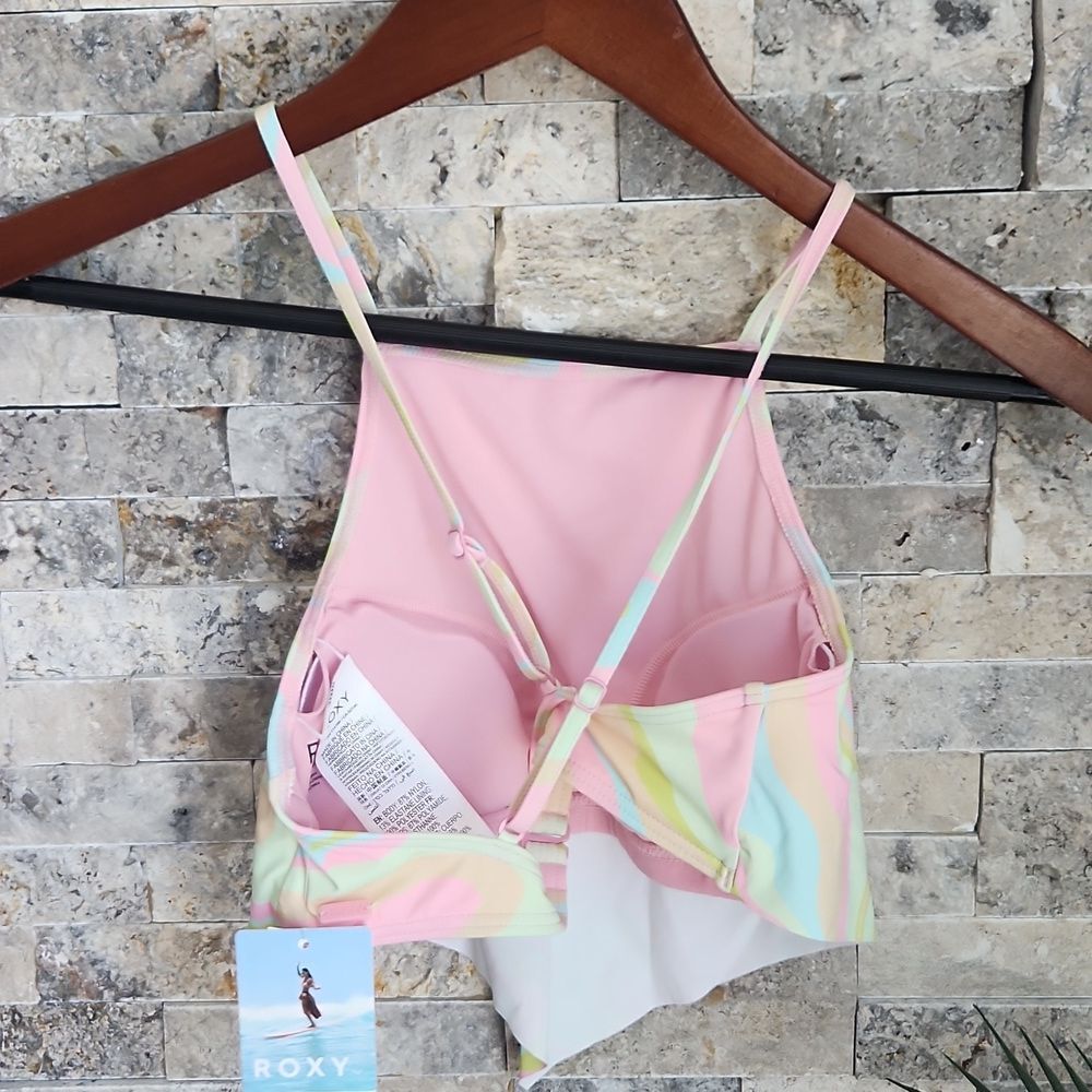 NWT Roxy Tropics Hype Crop Bikini Top Size Small - Picture 4 of 6